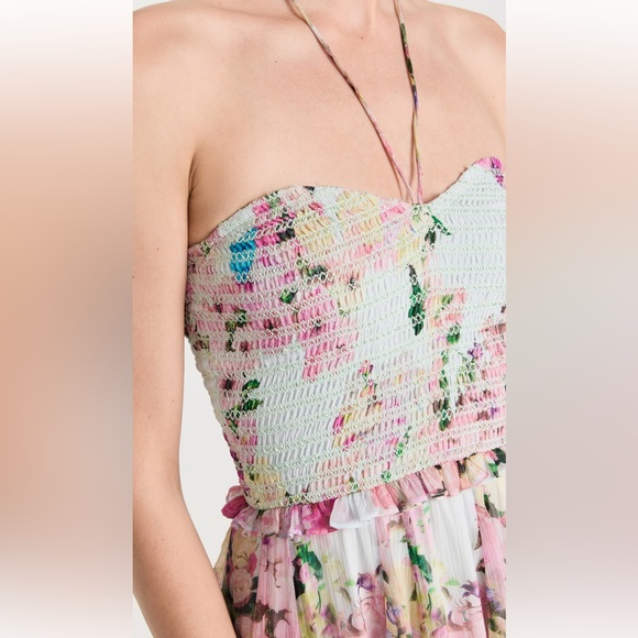 Rococo Sand - Long crinkle chiffon dress - Picture 5 of 11